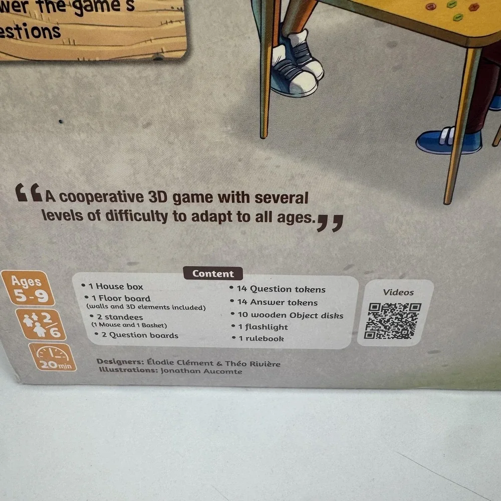 Gigamic Peek-a-Mouse Cooperative 3D Kids Board Game Ages‎ 5-9 France Animals New